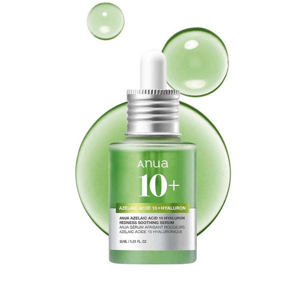 ANUA AZELAIC ACID 10 HYALURON REDNESS SOOTHING SERUM