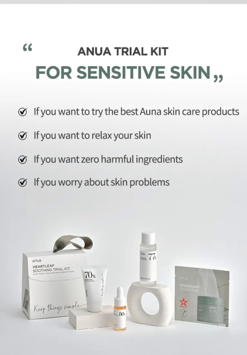 ANUA HEARTLEAF SOOTHING TRIAL KIT