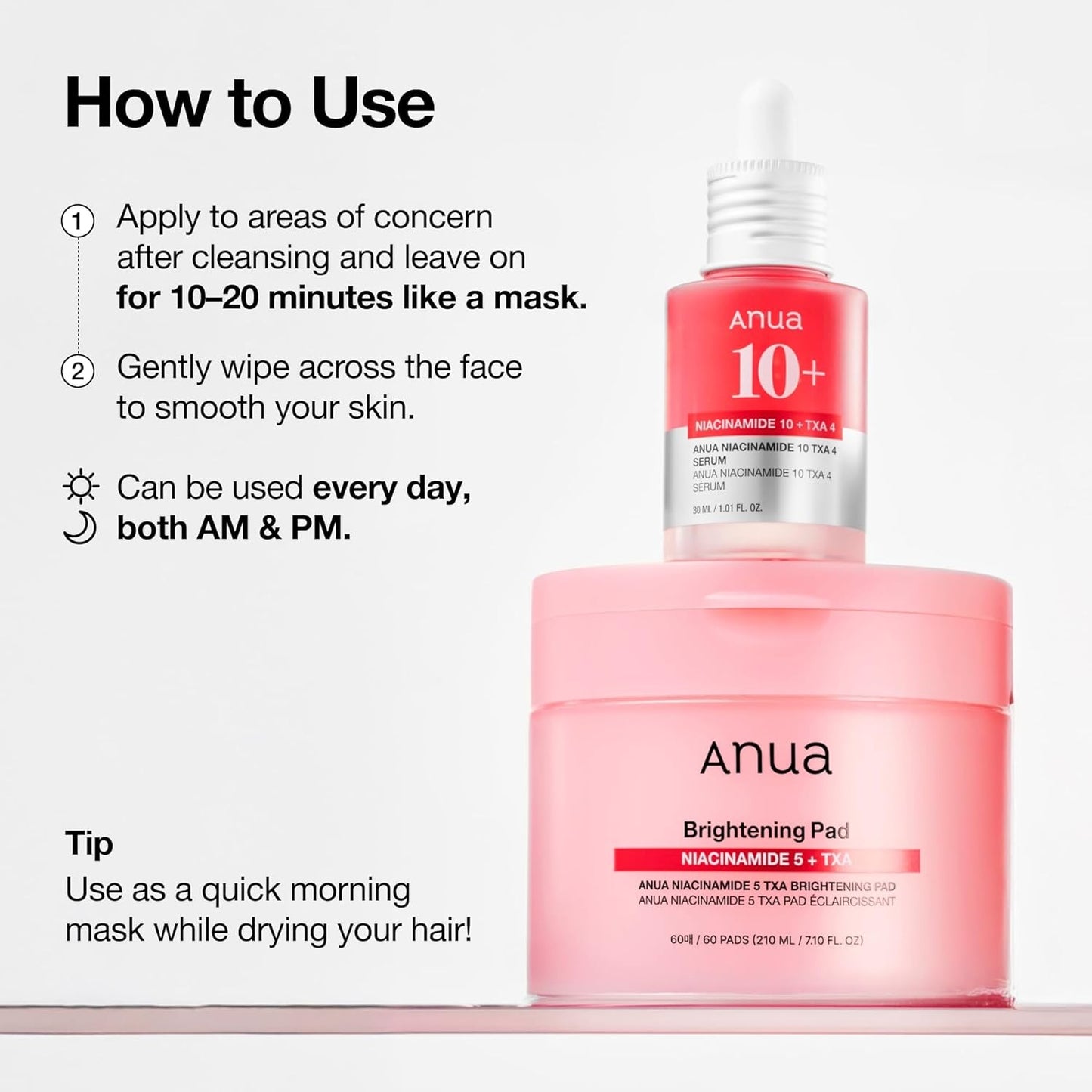 ANUA NIACINAMIDE 5 TXA BRIGHTENING PAD