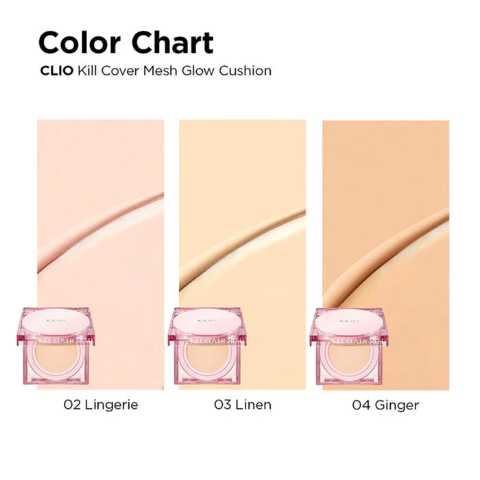 CLIO KILL COVER MESH GLOW CUSHION + REFILL (15g X 2EA)