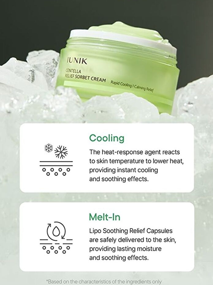 IUNIK CENTELLA RELIEF SORBET CREAM