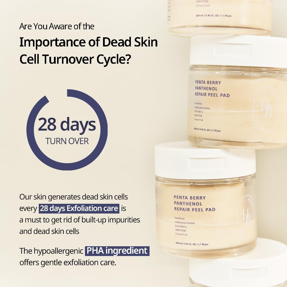 HEVEBLUE PENTA BERRY PANTHENOL REPAIR PEEL PAD