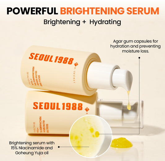 KSECRET SEOUL 1988 GLOW SERUM : NIACINAMIDE 15% + YUJA