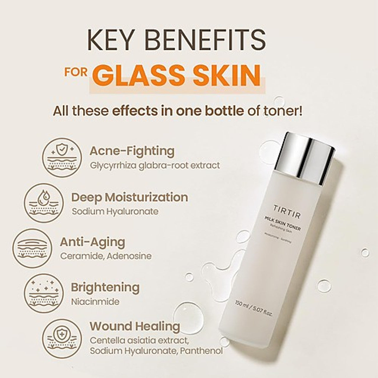 TIRTIR MILK SKIN TONER 150ml