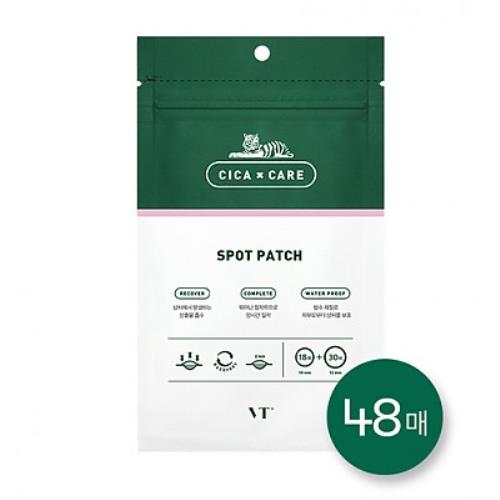 VT COSMETICS CICA CARE SPOT PATCH - 48 PATCHES (18 x 10mm, 30 x 12mm)
