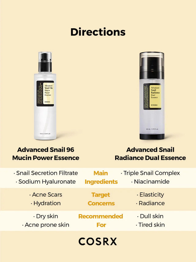 COSRX ADVANCED SNAIL RADIANCE DUAL ESSENCE 80ml