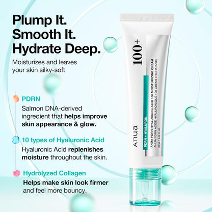 ANUA PDRN HYALURONIC ACID 100 MOISTURE CREAM