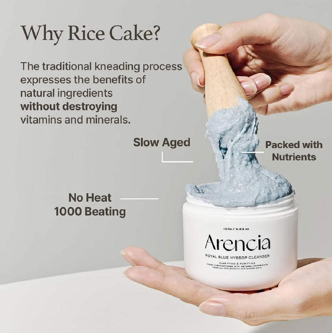 ARENCIA FRESH BLUE HYSSOP RICE MOCHI CLEANSER