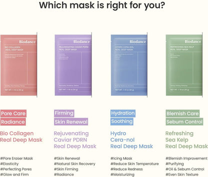 BIODANCE REJUVENATING CAVIAR PDRN REAL DEEP MASK