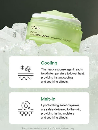 IUNIK CENTELLA RELIEF SORBET CREAM
