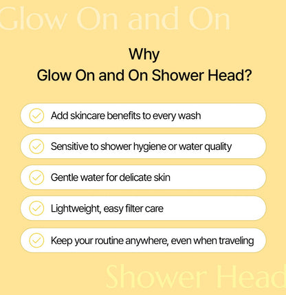 CLEARDEA GLOW ON AND ON SHOWER HEAD