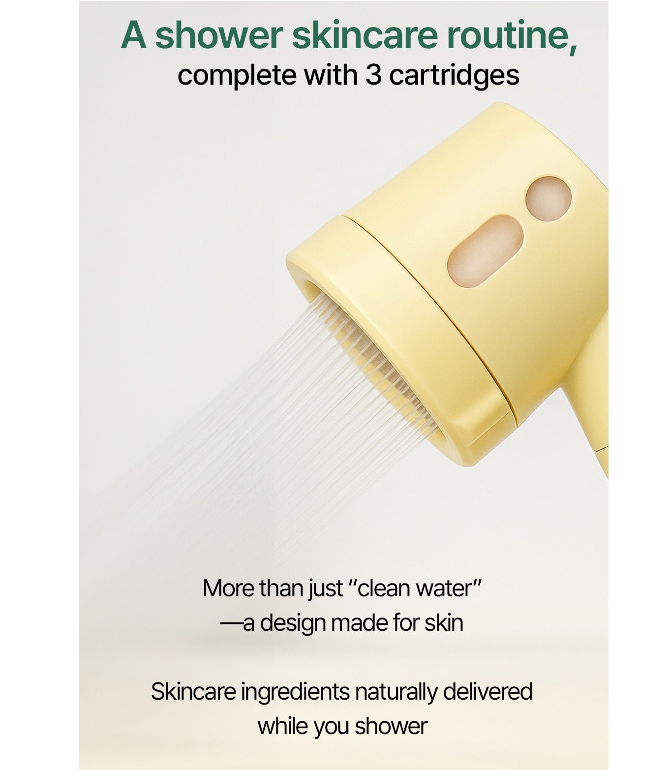 CLEARDEA GLOW ON AND ON SHOWER HEAD