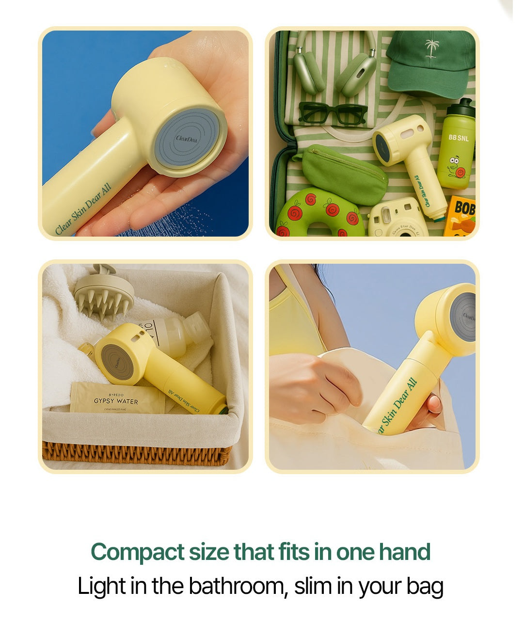 CLEARDEA GLOW ON AND ON SHOWER HEAD