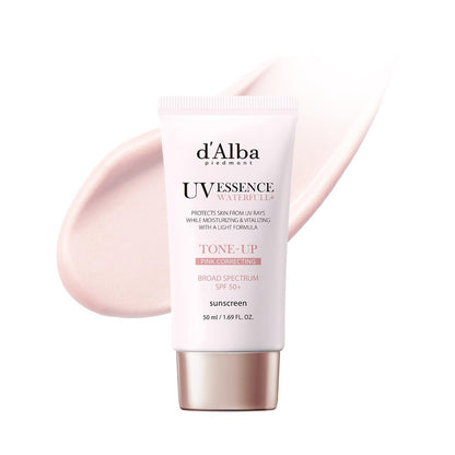 D'ALBA UV ESSENCE WATERFULL VEGAN TONE-UP SUNSCREEN (PINK)