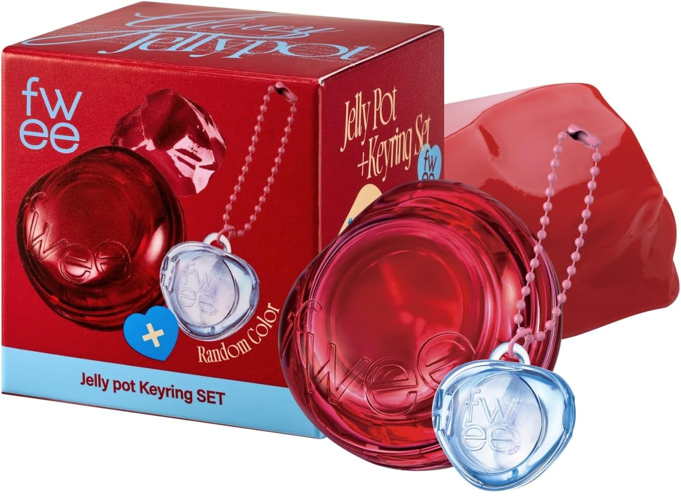 FWEE LIP & CHEEK GLOWY JELLY POT + KEYRING