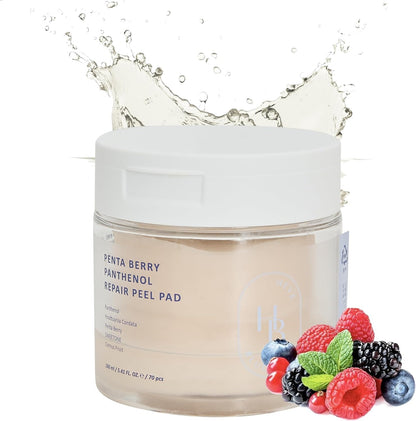 HEVEBLUE PENTA BERRY PANTHENOL REPAIR PEEL PAD