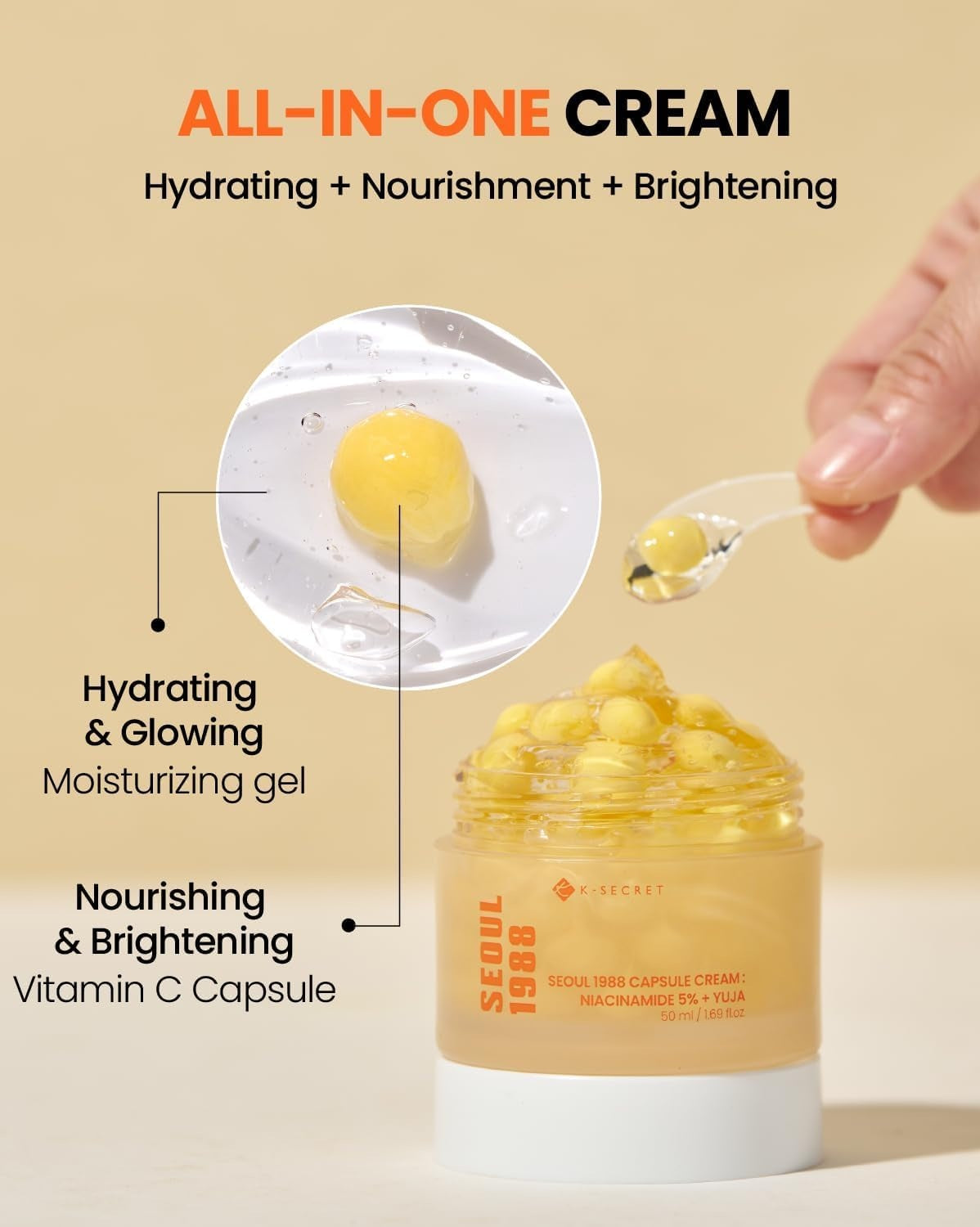 KSECRET SEOUL 1988 CAPSULE CREAM : NIACINAMIDE 5% + YUJA