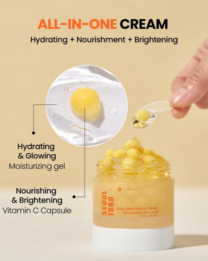 KSECRET SEOUL 1988 CAPSULE CREAM : NIACINAMIDE 5% + YUJA