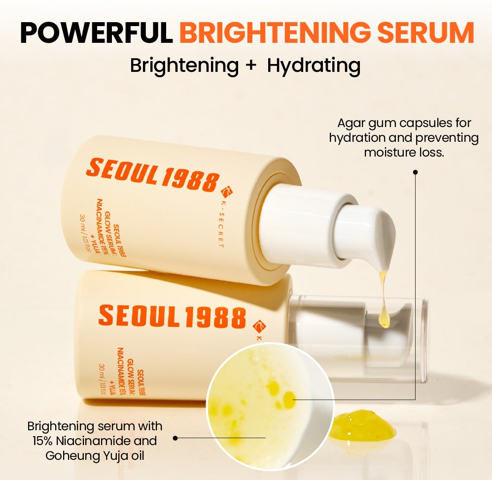 KSECRET SEOUL 1988 GLOW SERUM : NIACINAMIDE 15% + YUJA