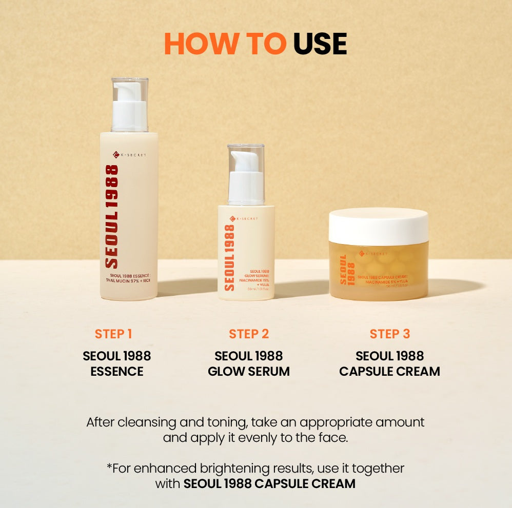 KSECRET SEOUL 1988 GLOW SERUM : NIACINAMIDE 15% + YUJA