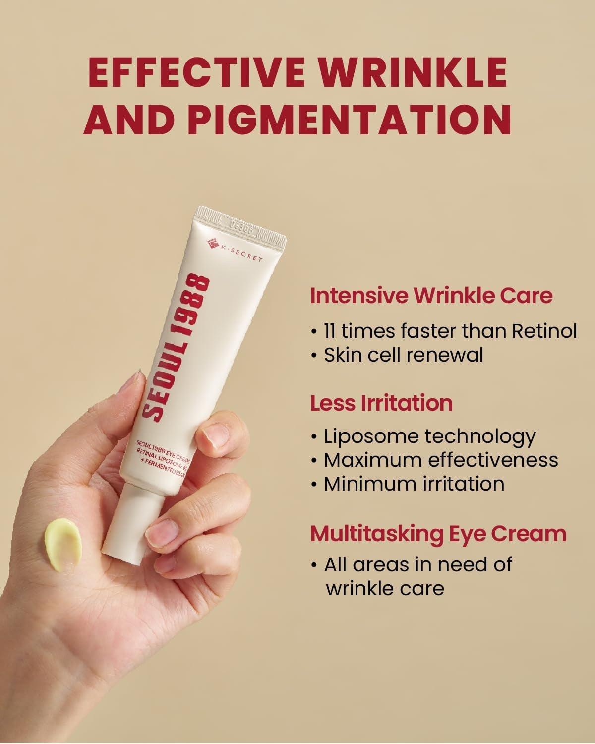 KSECRET SEOUL 1988 EYE CREAM: RETINAL LIPOSOME 4% + FERMENTED BEAN