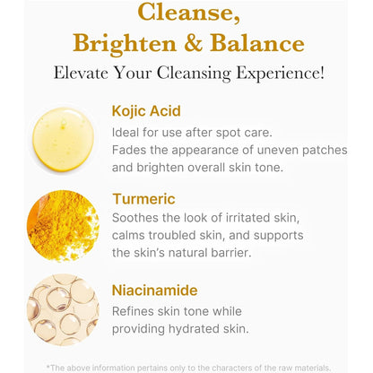 MEDICUBE KOJIC ACID TURMERIC TONING CLEANSER