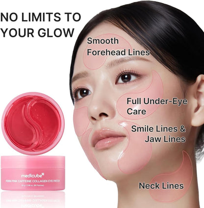 MEDICUBE PDRN PINK CAFFEINE COLLAGEN EYE PATCH