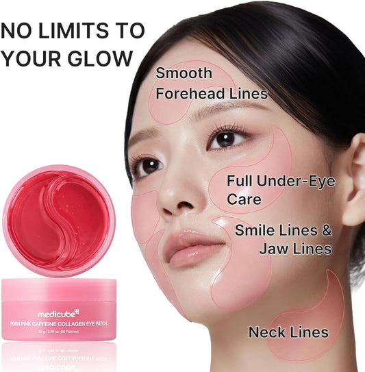 MEDICUBE PDRN PINK CAFFEINE COLLAGEN EYE PATCH