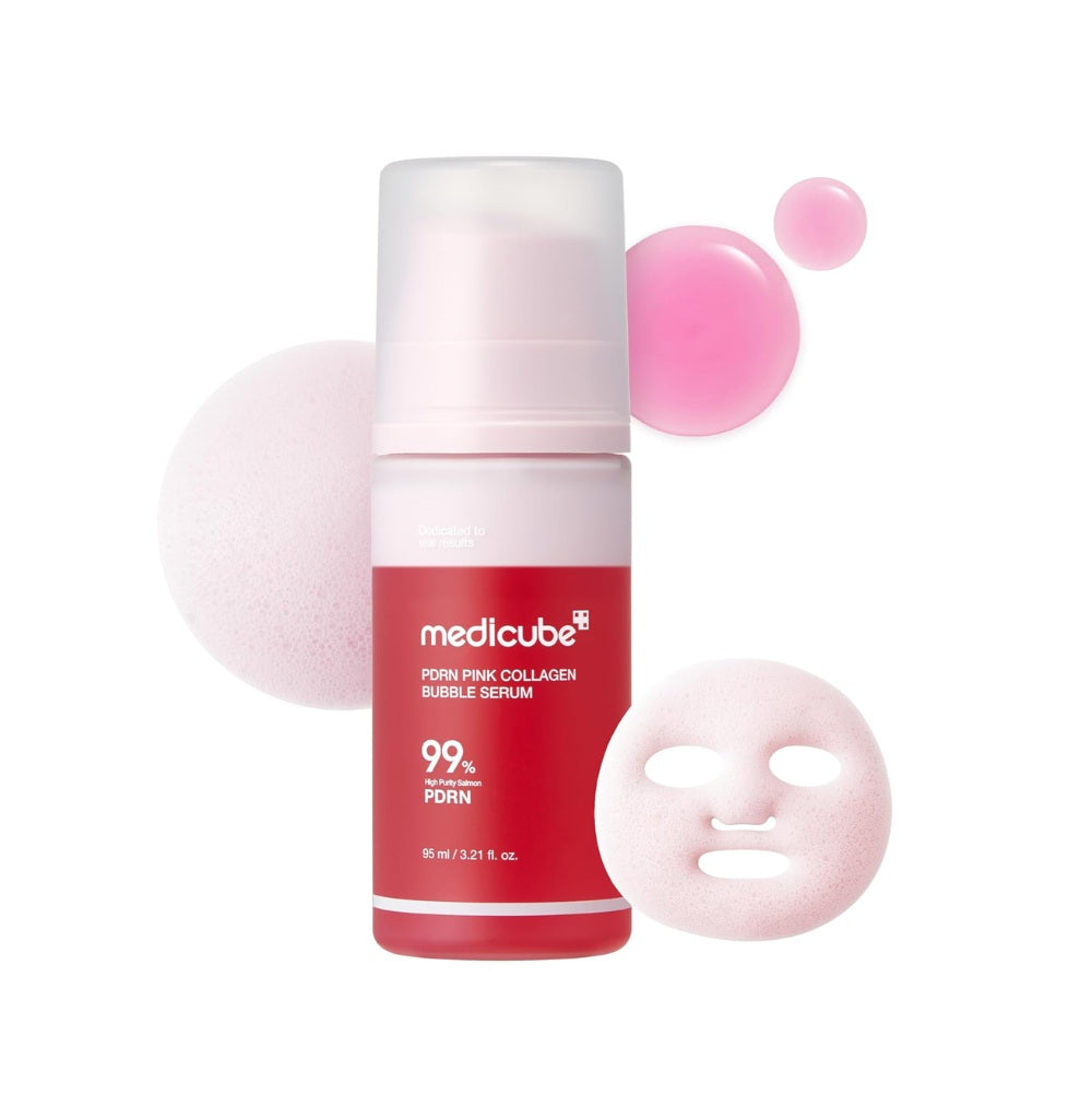MEDICUBE PDRN PINK COLLAGEN BUBBLE SERUM