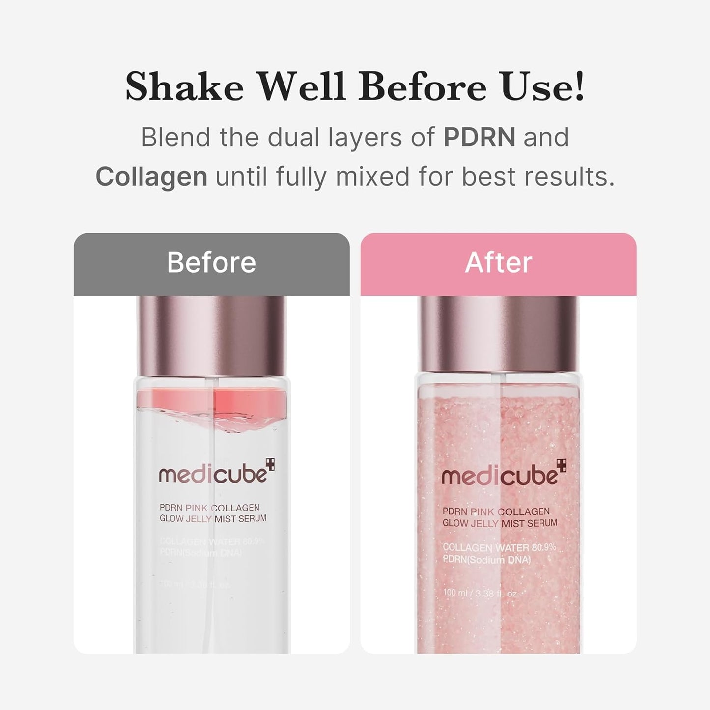 MEDICUBE PDRN PINK COLLAGEN GLOW JELLY MIST SERUM
