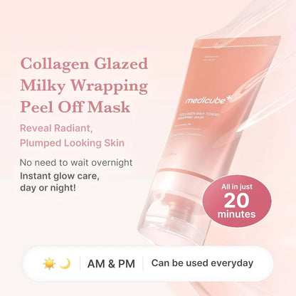 MEDICUBE COLLAGEN MILK TONING WRAPPING MASK