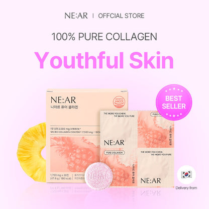 NEAR GLOW COLLAGEN CHEWS PINEAPPLE AND ORANGE FLAVOR