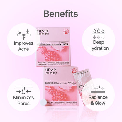 NEAR GLOW COLLAGEN CHEWS PINEAPPLE AND ORANGE FLAVOR