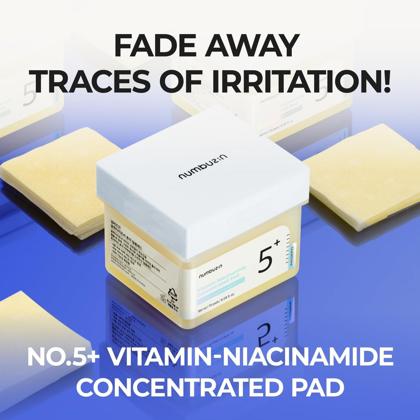 NUMBUZIN NO.5 VITAMIN-NIACINAMIDE CONCENTRATED PAD 180ml (70PADS)