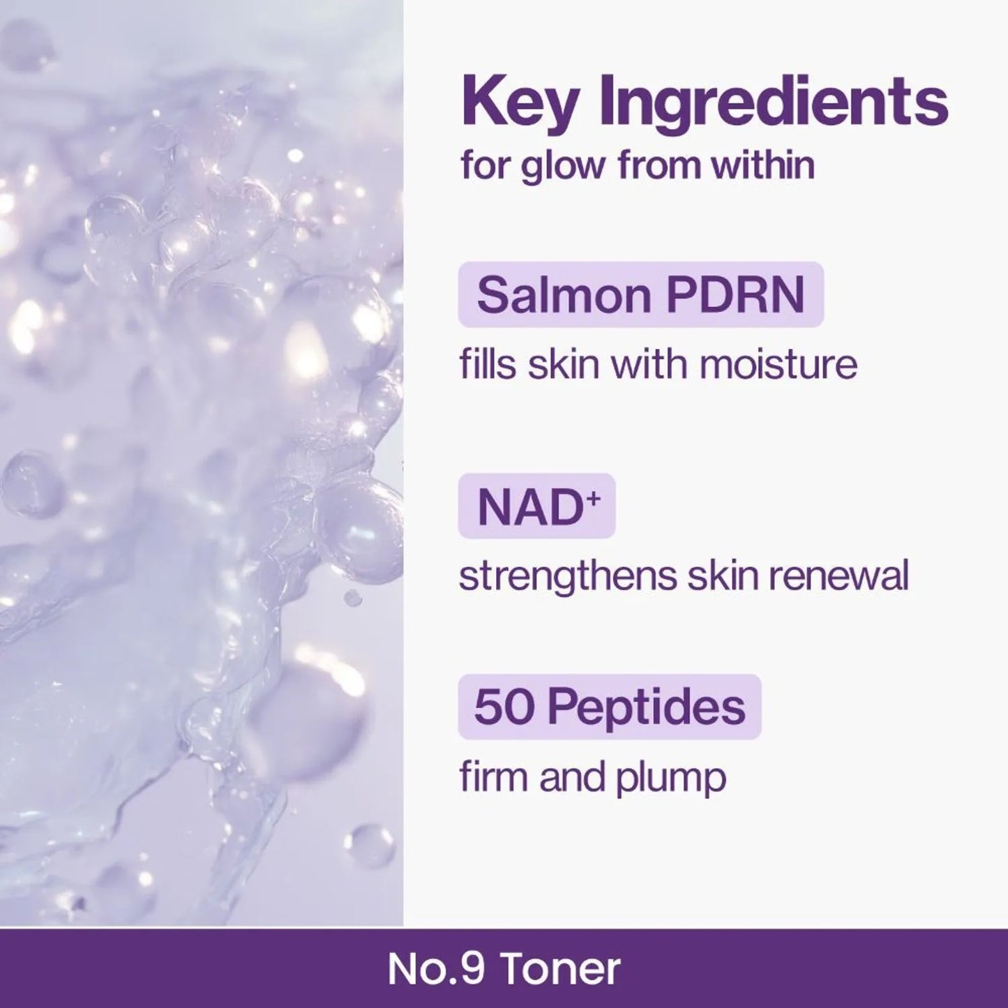 NUMBUZIN NO.9 NAD PDRN GLOW BOOSTING TONER