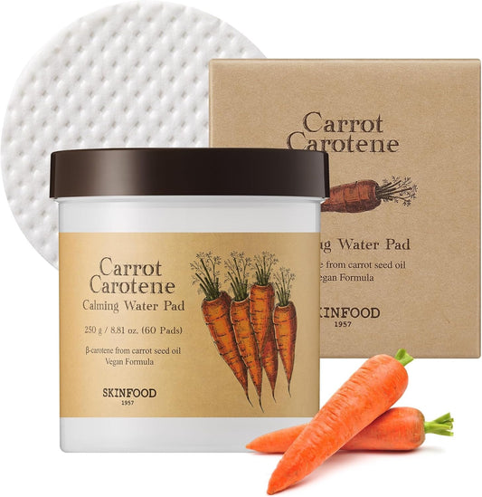 SKINFOOD CARROT CAROTENE CALMING WATER PAD (60 PADS)