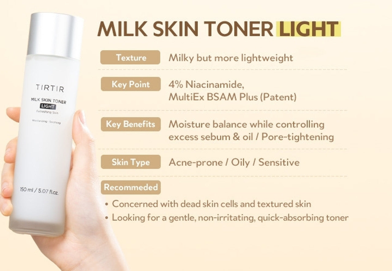 TIRTIR MILK SKIN TONER LIGHT 150ml