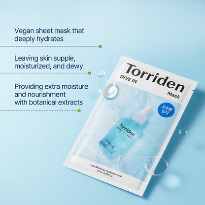 TORRIDEN DIVE-IN LOW MOLECULAR HYALURONIC ACID MASK