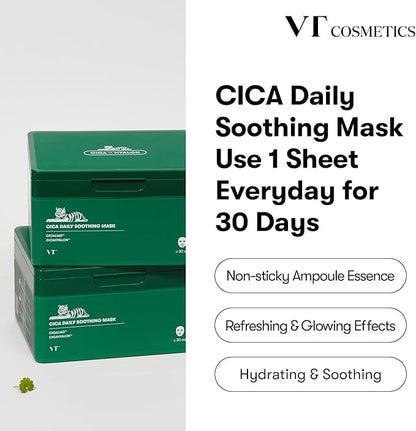 VT COSMETICS CICA DAILY SOOTHING MASK (30 SHEETS)