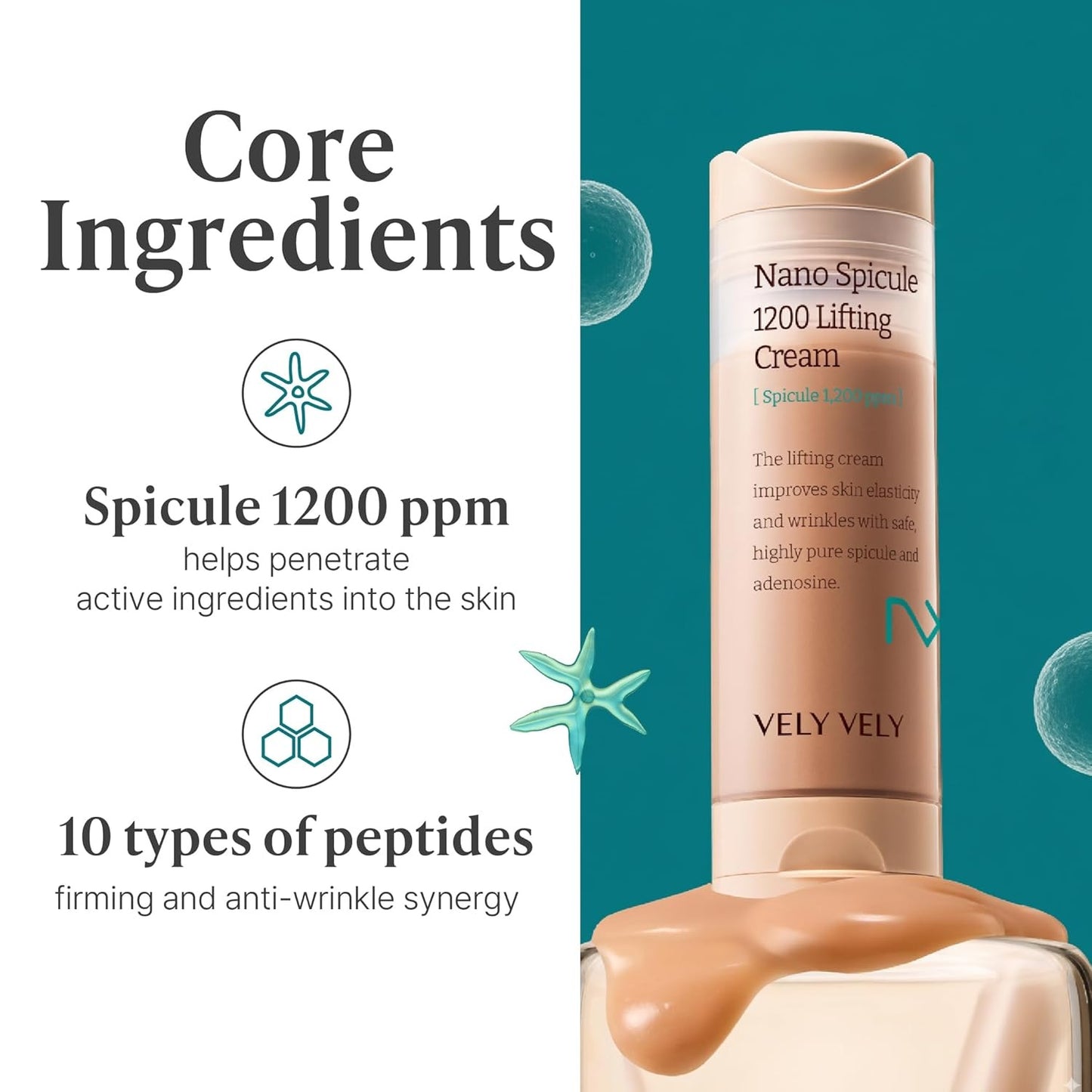 VELY VELY NANO SPICULE 1200 LIFTING CREAM