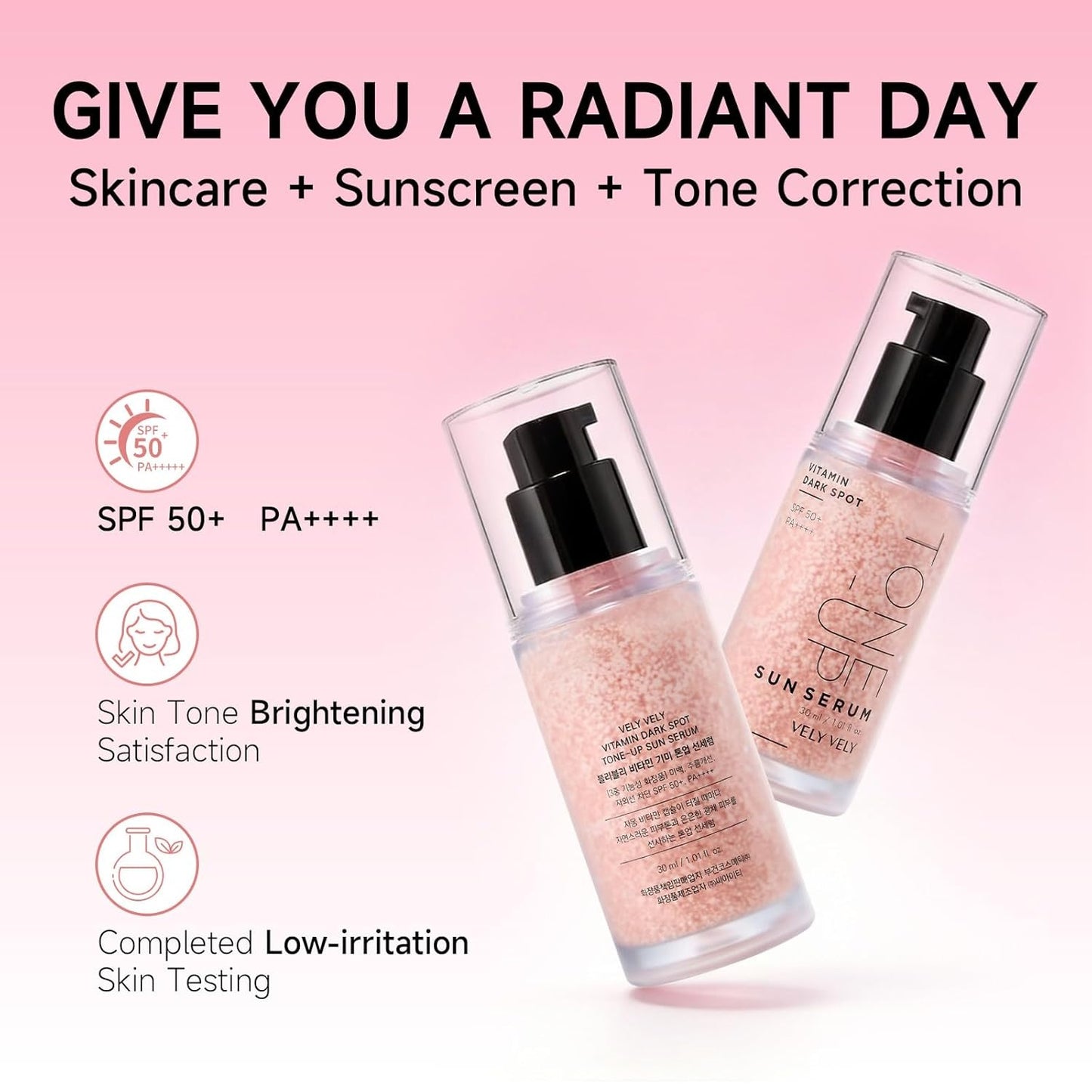 VELY VELY VITAMIN DARK SPOT TONE-UP SUN SERUM